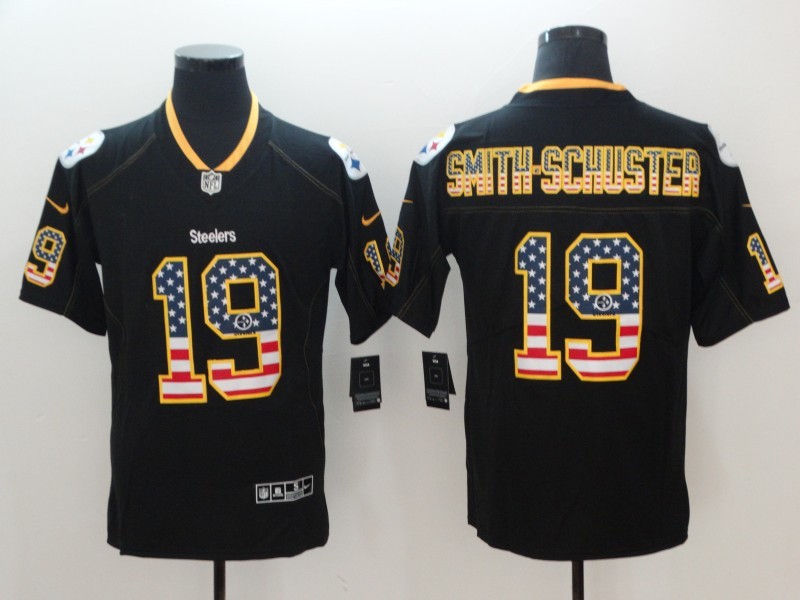 Men's Pittsburgh Steelers #19 JuJu Smith-Schuster Black Alternate Jersey